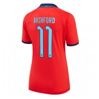 England Marcus Rashford #11 Fotballklær Bortedrakt Dame VM 2022 Kortermet